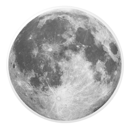 Moon Ceramic Pull/ Knob Keramische Knop (Voorkant)