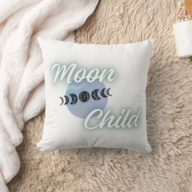 Moon Child Boho Moon Phases Sierkussen (Deken)