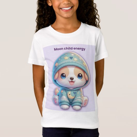 Moon Child Energy Dog T-Shirt (Devant)