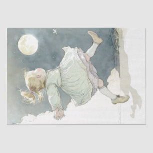 Moon Child Girl Night Sky Nursery Baby Tissuepapier