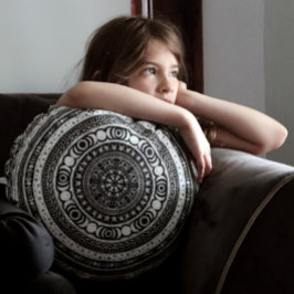 Moon Child Mandala Triple Moon Rond Kussen