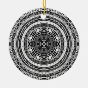 Moon Child Mandala Triple Moon Witch Keramisch Ornament
