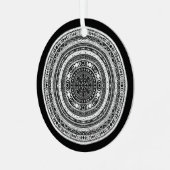 Moon Child Mandala Triple Moon Witch Metalen Ornament (Voorkant links)