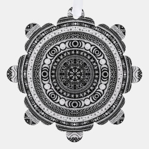Moon Child Mandala Triple Moon Witch Ornament Kaart