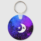 Moon Child Stay Wild Stars Monogram Fun Sleutelhan Sleutelhanger (Achterkant)