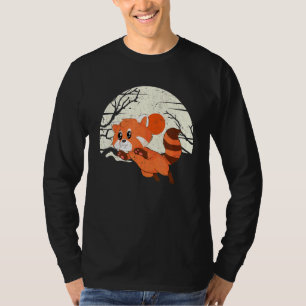 Moon China Wildlife Forest Dier Chinese Rode Pand T-shirt