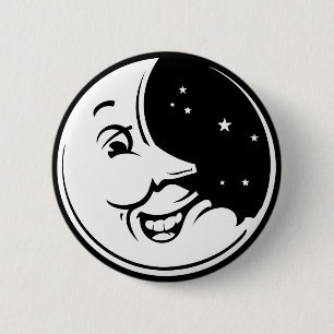 Moon Chuckle Ronde Button 5,7 Cm