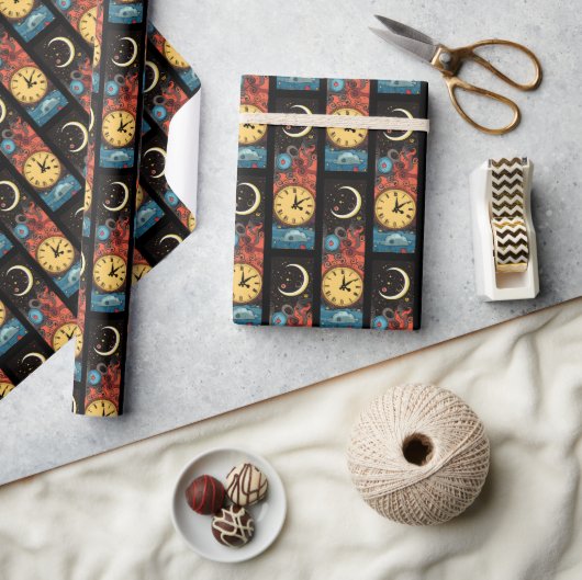 Moon Clock Cadeaupapier (Crafts)