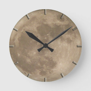 Moon Clock Full Moon Wall Clocks Ronde Klok