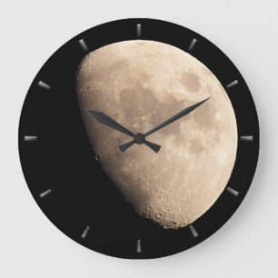 Moon Clock Romantic Moon Wall Clocks personalisere Grote Klok