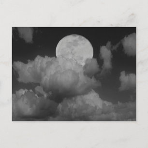 Moon & Clouds Over Kansas Briefkaart