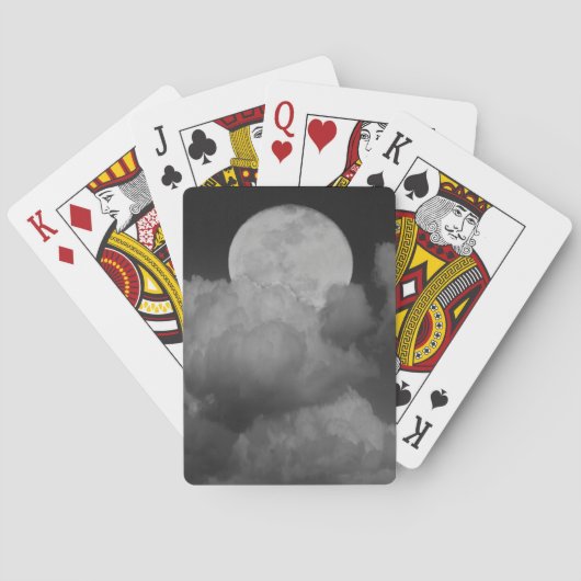 Moon & Clouds Over Kansas Pokerkaarten (Achterkant)