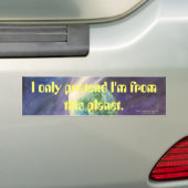 Moon, Comet, Aarde, Zon Bumpersticker (Op auto)