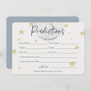 Moon commence les prédictions Carte Baby shower ga