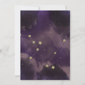 Moon Constellation Gold Foil Celestial Wedding Kaart (Achterkant)