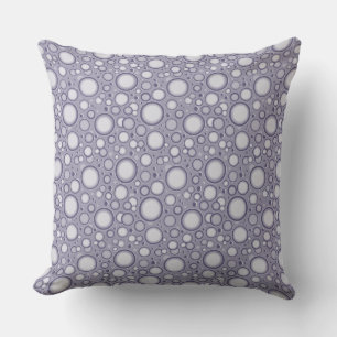 Moon Crater Pattern Grey Paars Sierkussen