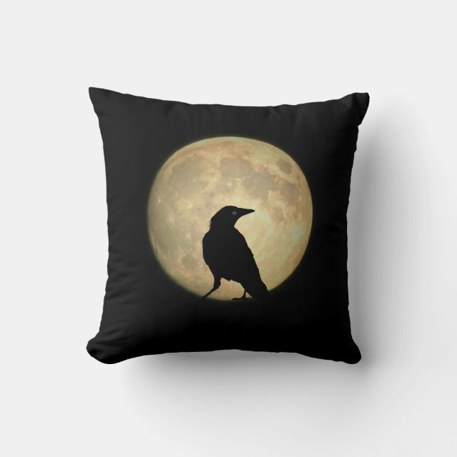 Moon Crow Kussen (Voorkant)