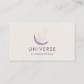 Moon Crystal Energy Healer QR-code Visitekaartje (Voorkant)