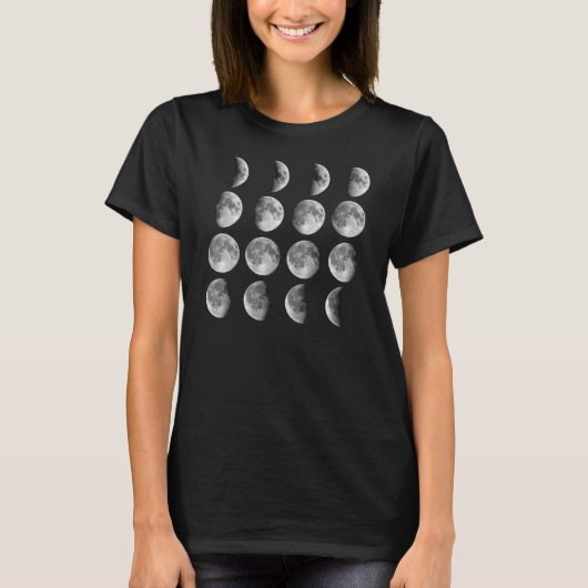 Moon Cycle Moon Phases T-Shirt Tumblr (Devant)