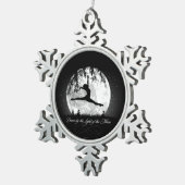 Moon Dance Snowflake Pewter kerstversiering Tin Sneeuwvlok Ornament (Rechts)
