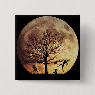 Moon Dance Vierkante Button 5,1 Cm