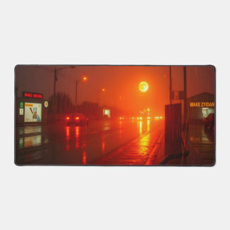 Moon Desk Mat - Phases lunaires esthétiques, Plein