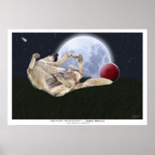 "MOON DOGGIN' Art Prints & Posters (Devant)