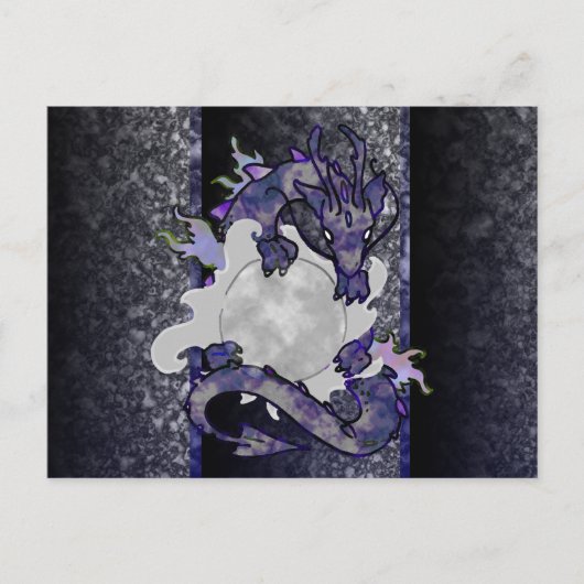 Moon Dragon Briefkaart (Voorkant)