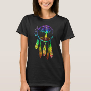Moon Dream Catcher Veatherstree Life T-shirt