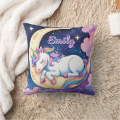 Moon Dream Unicorn Coussin - Nom modifiable (Couverture)