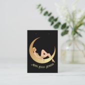 Moon Earring Kaart Visitekaartje (Staand voorkant)