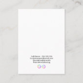 Moon Earring verpakkingen Visitekaartje (Achterkant)