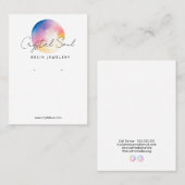 Moon Earring verpakkingen Visitekaartje (Voorkant / Achterkant)