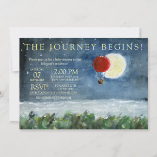 Moon Eclipse Baby shower Uitnodigen Kaart