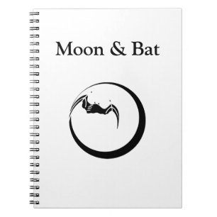 Moon en bat notitieboek