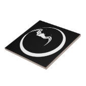 Moon en bat tegeltje (Zijkant)