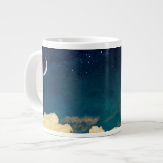 Moon en Cloudscape Grote Koffiekop (Voorkant links)