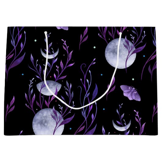 Moon en Paarse Moth Groot Cadeauzakje (Voorkant)