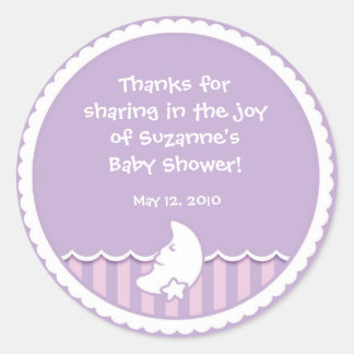 Moon en Star Sticker voor Baby shower gunst