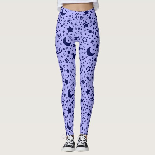 Moon en Stars Leggings voor vrouwen (Voorkant)
