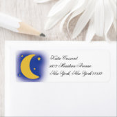 Moon en Stars retourneren adreslabels Etiket (Insitu)