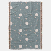 Moon en sterren - blauw deken (Voorkant Verticaal)