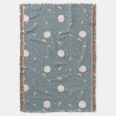 Moon en sterren - blauw deken (Voorkant Verticaal)