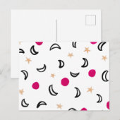 Moon en sterren briefkaart (Voorkant / Achterkant)