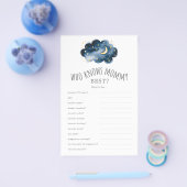 Moon en sterren die mammie beste trivia game kenne flyer (Enkel)