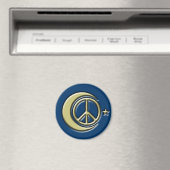 Moon en sterren voor vrede magneet (Insitu (Vaatwasser))