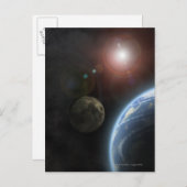 Moon en Sun Briefkaart (Voorkant / Achterkant)