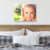 Moon en Terug | Fotocanvas Moederdag Canvas Afdruk (Insitu (Slaapkamer))