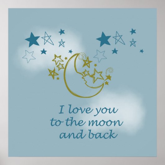 Moon en Terug Poster (Voorkant)