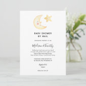 Moon et Star Baby shower par invitation par courri (Debout devant)